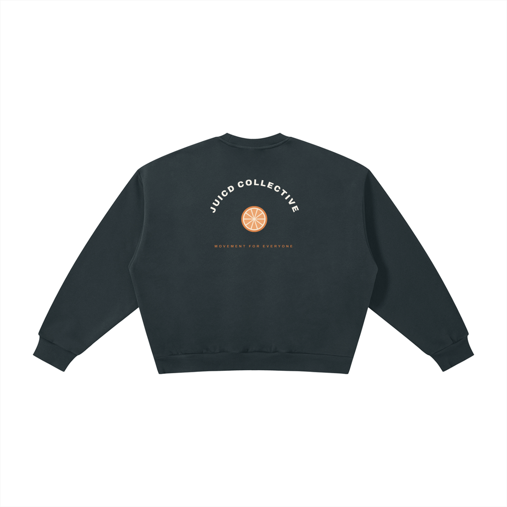 Where movement finds its main squeeze seal- Boxy Fleece Crewneck Sweatshirt