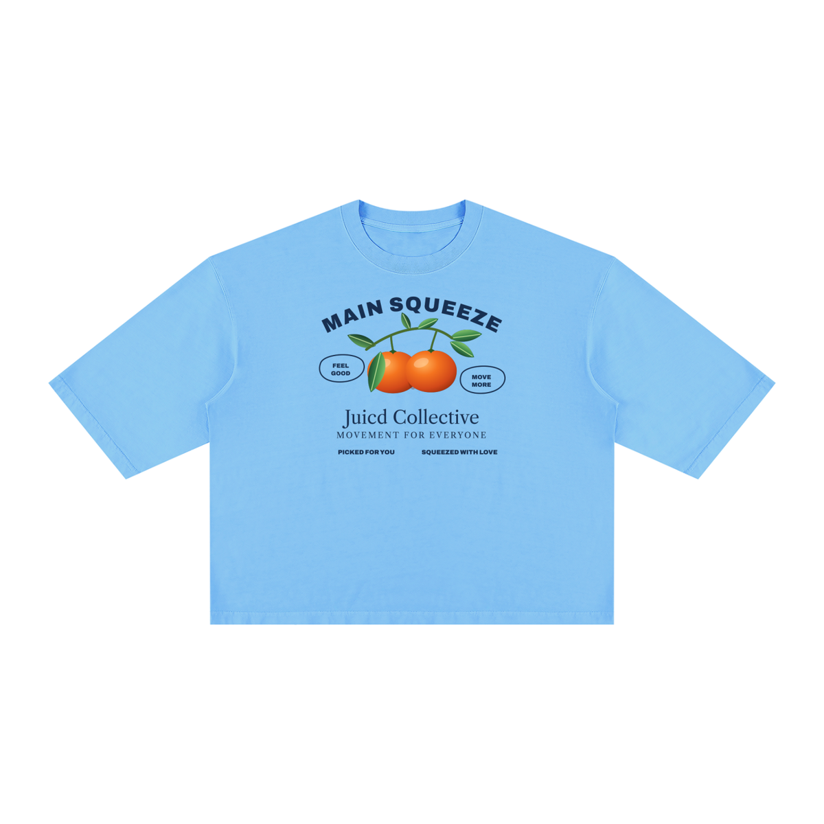 Main Squeeze Light: Unisex Vintage Wash Boxy T-Shirt