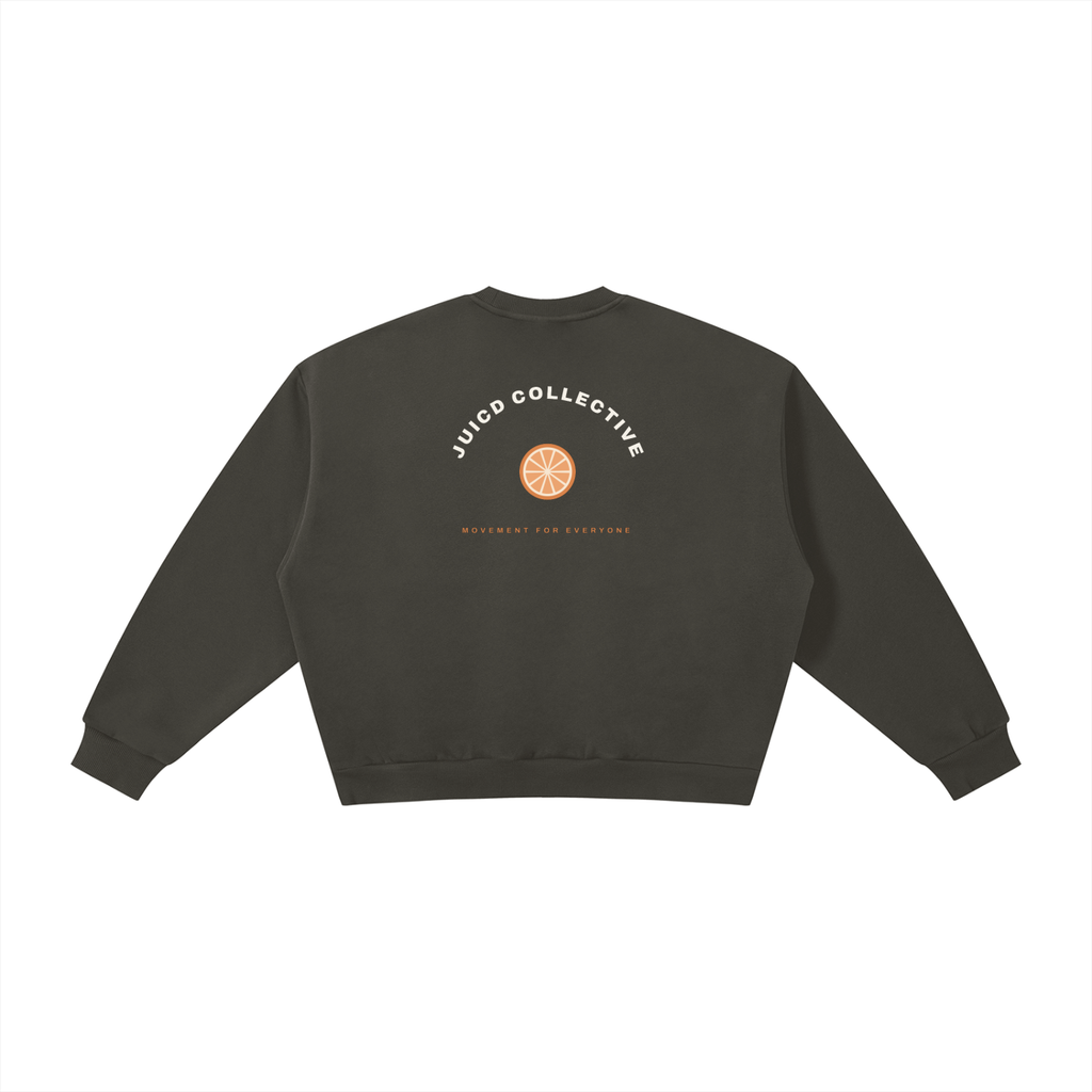 Where movement finds its main squeeze seal- Boxy Fleece Crewneck Sweatshirt