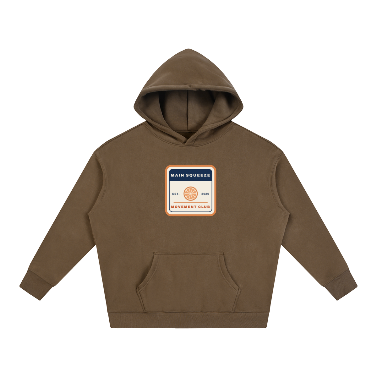 Main Squeeze Club Badge: Oversize Fleeced Hoodie