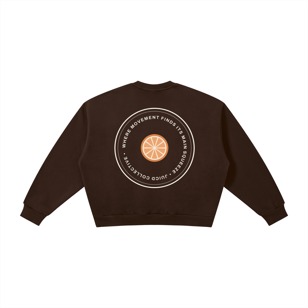 Wanna be my main squeeze white text: Boxy Fleece Crewneck Sweatshirt