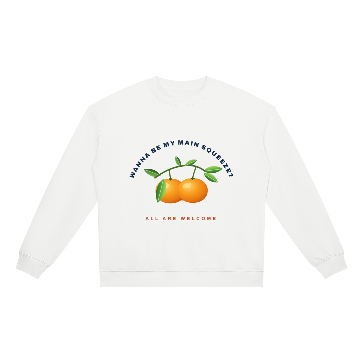 BE MY MAIN SQUEEZE LIGHT: Unisex Heavyweight Crewneck Sweatshirt