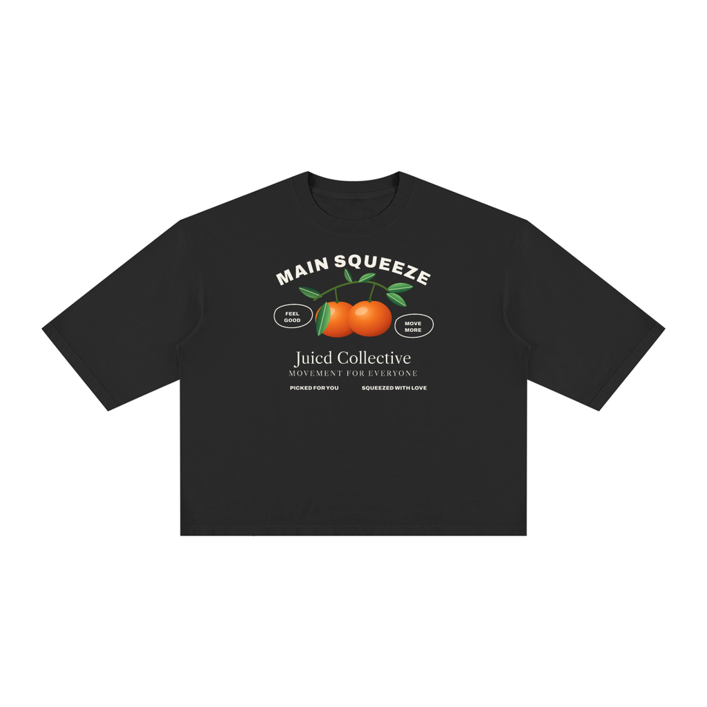 Main Squeeze Dark: Unisex Vintage Wash Boxy T-Shirt