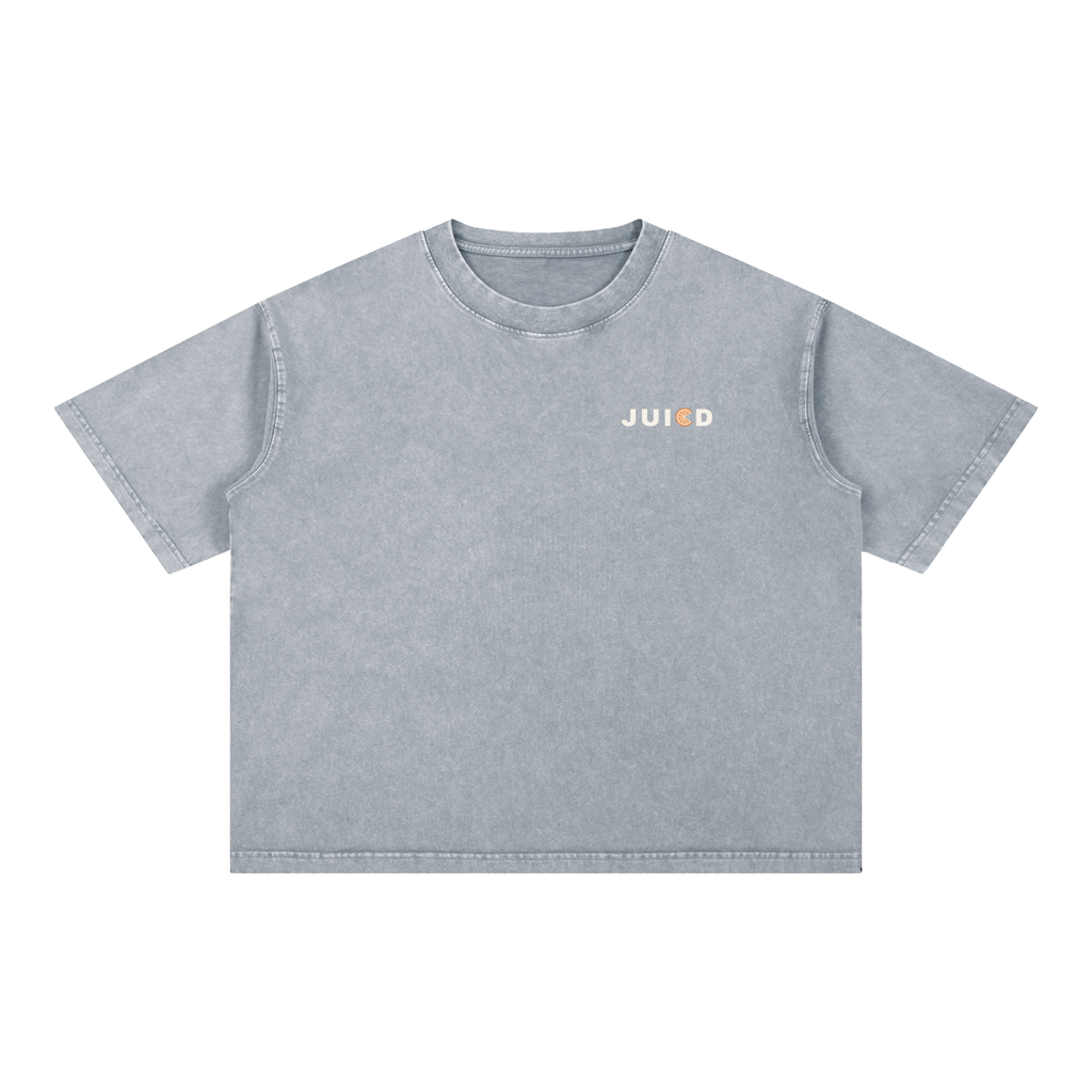 Main Squeeze Club: Mineral Wash Boxy Cotton T-Shirt