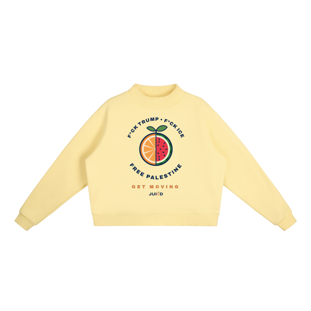 freepalestine,fuckice,sweater,crewneck,oversized