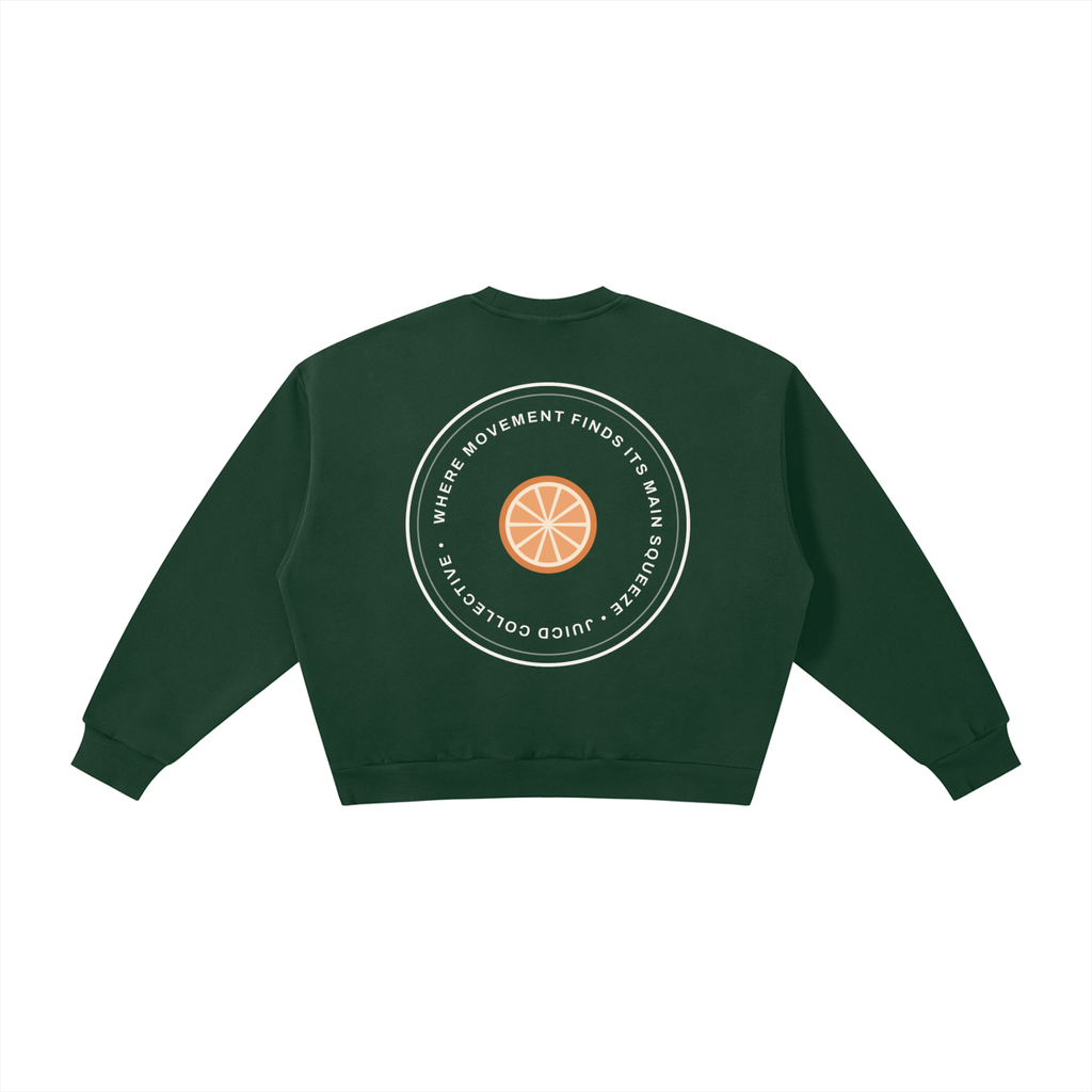 Wanna be my main squeeze white text: Boxy Fleece Crewneck Sweatshirt