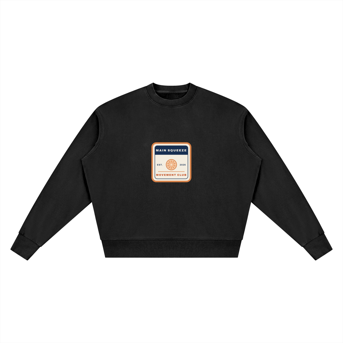 Main Squeeze Movement Club Badge Vintage Wash Crewneck