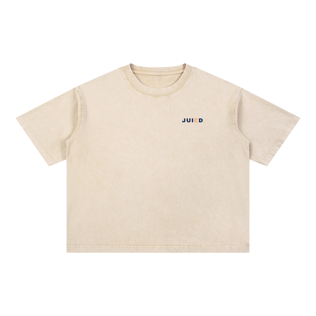 MINIMALIST JUICD LIGHT: Mineral Wash Boxy Cotton T-Shirt