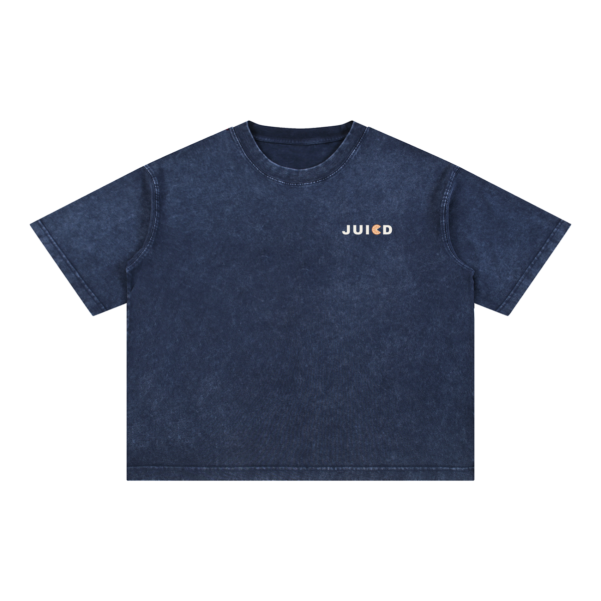 MINIMALIST JUICD DARK: Mineral Wash Boxy Cotton T-Shirt