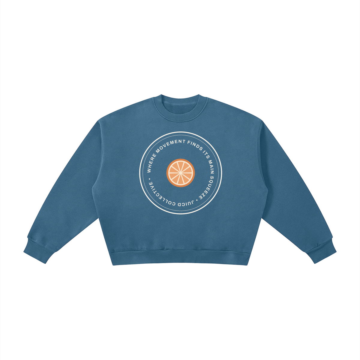 Where movement finds its main squeeze seal- Boxy Fleece Crewneck Sweatshirt