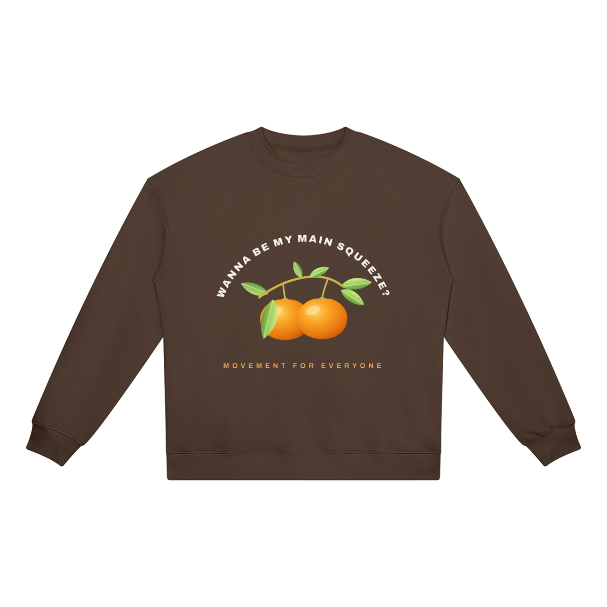 BE MY MAIN SQUEEZE DARK: Unisex Heavyweight Crewneck Sweatshirt
