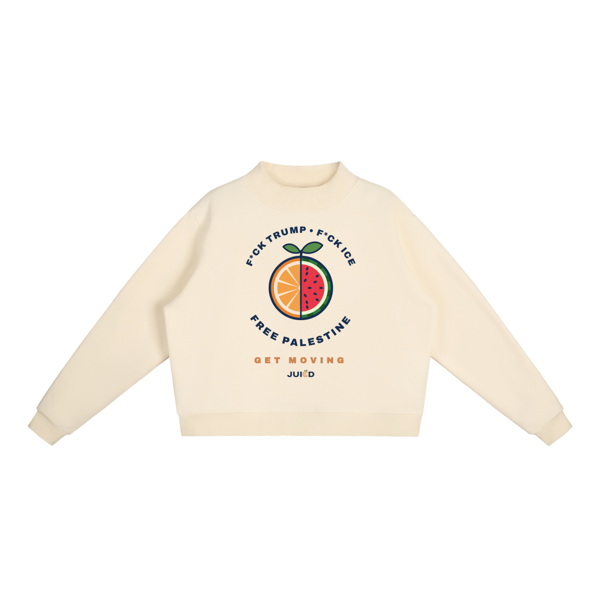 freepalestine,fuckice,sweater,crewneck,oversized