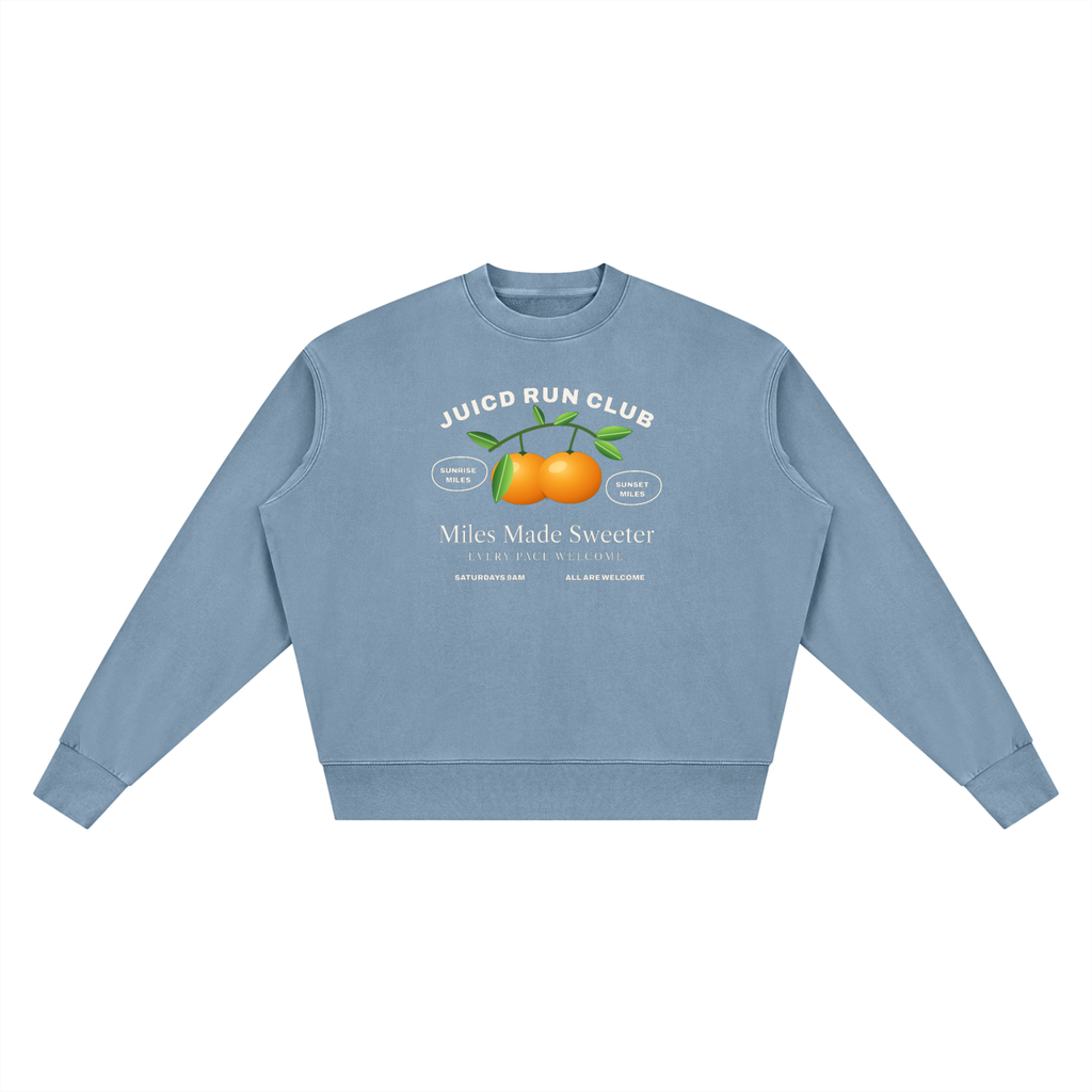 Juicd Run Club?: Vintage Wash Crewneck Sweatshirt
