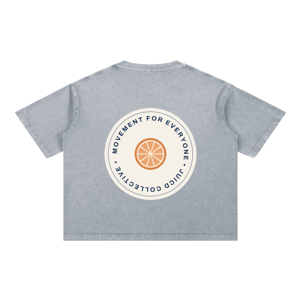 Main Squeeze Club: Mineral Wash Boxy Cotton T-Shirt