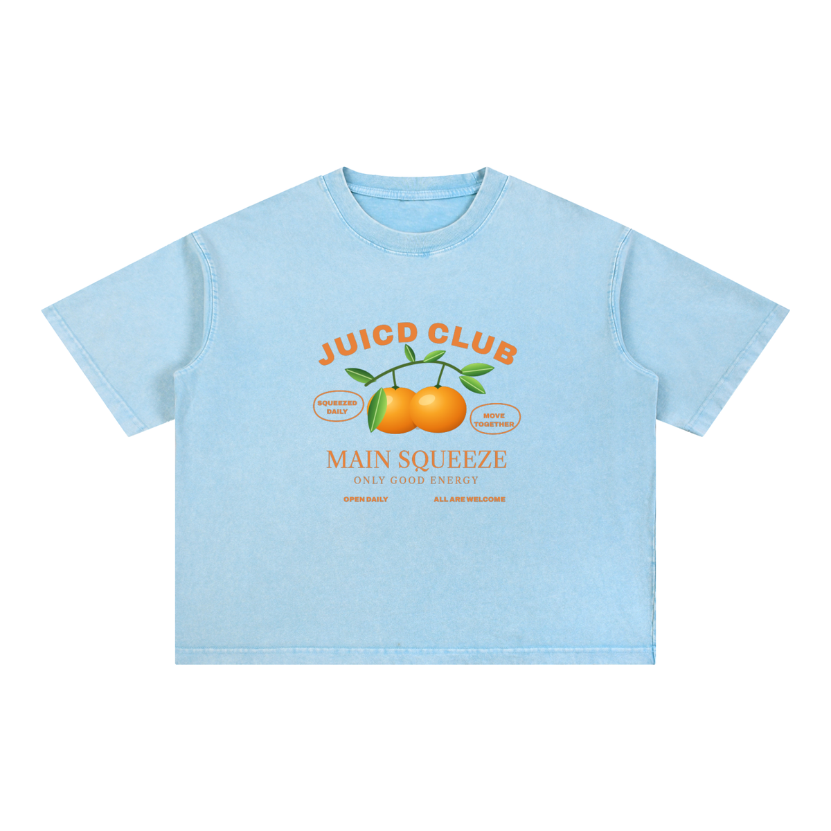 Mineral Wash Boxy Cotton T-Shirt