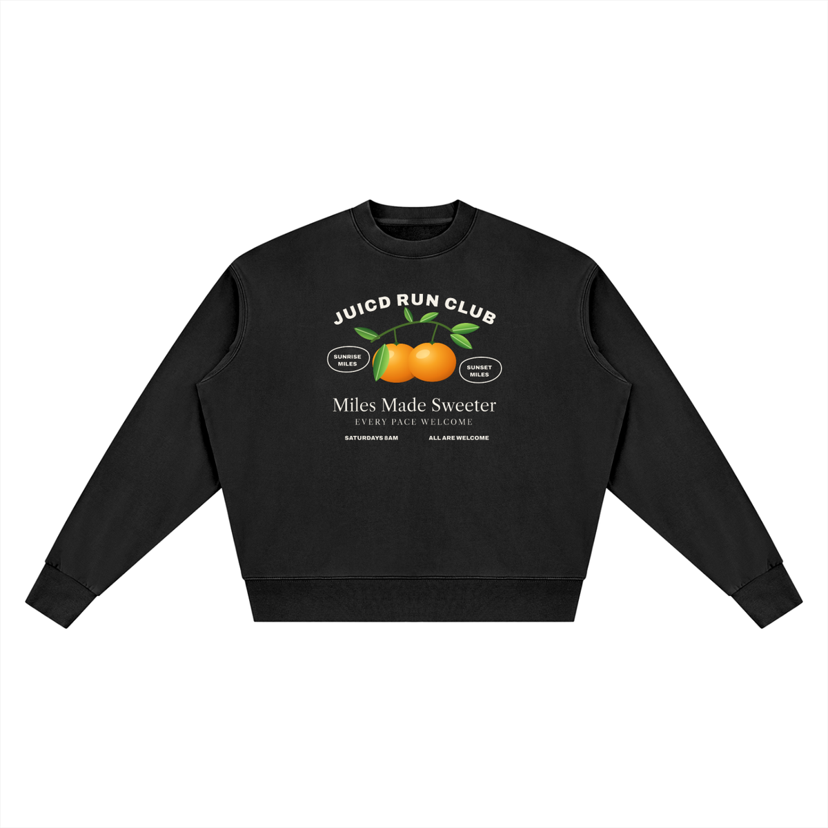 Juicd Run Club?: Vintage Wash Crewneck Sweatshirt