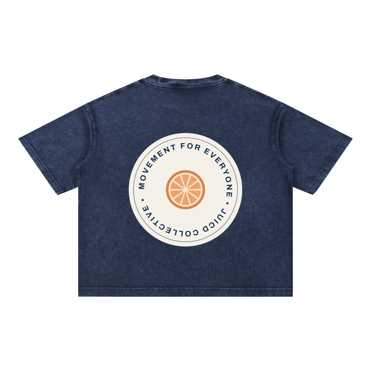 MINIMALIST JUICD DARK: Mineral Wash Boxy Cotton T-Shirt