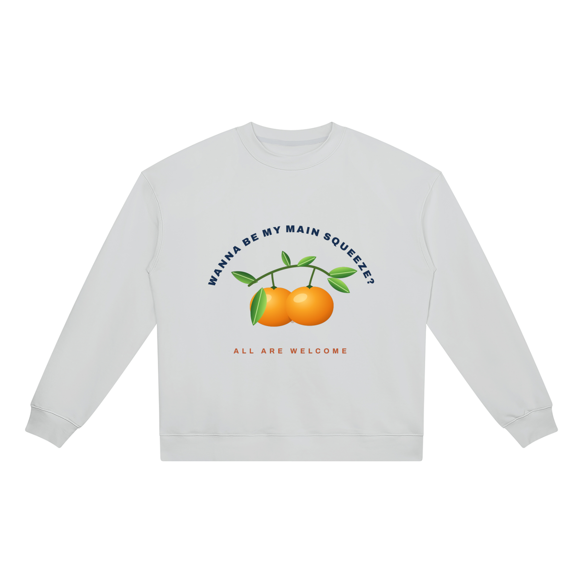 BE MY MAIN SQUEEZE LIGHT: Unisex Heavyweight Crewneck Sweatshirt