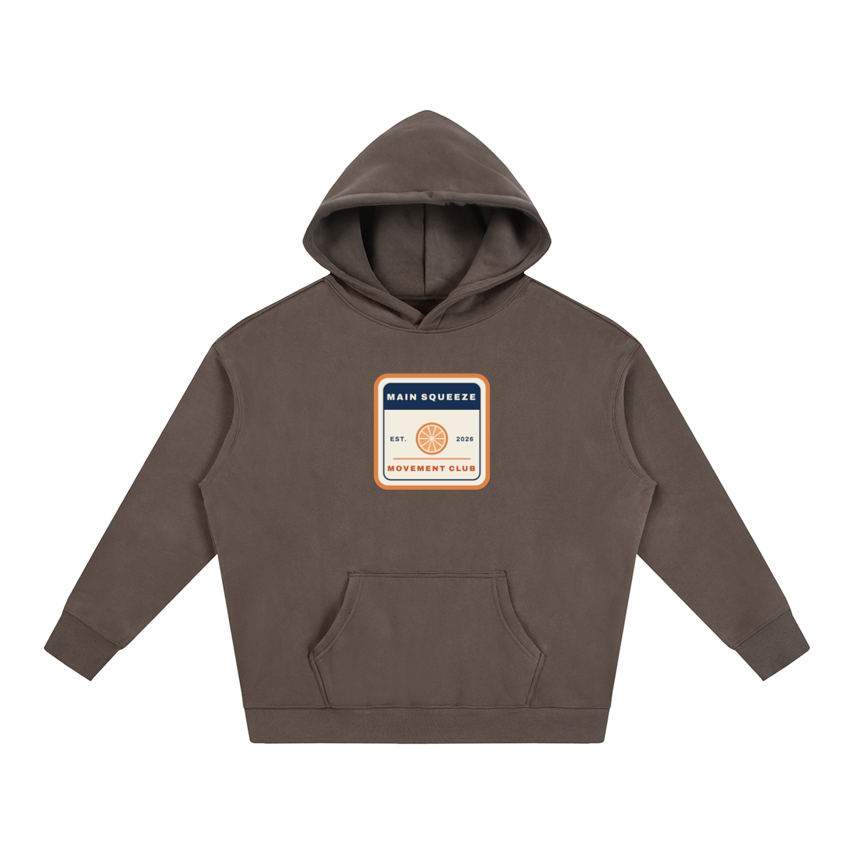 Main Squeeze Club Badge: Oversize Fleeced Hoodie