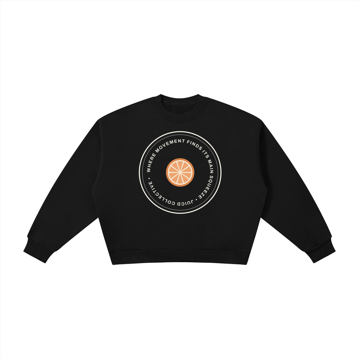Where movement finds its main squeeze seal- Boxy Fleece Crewneck Sweatshirt