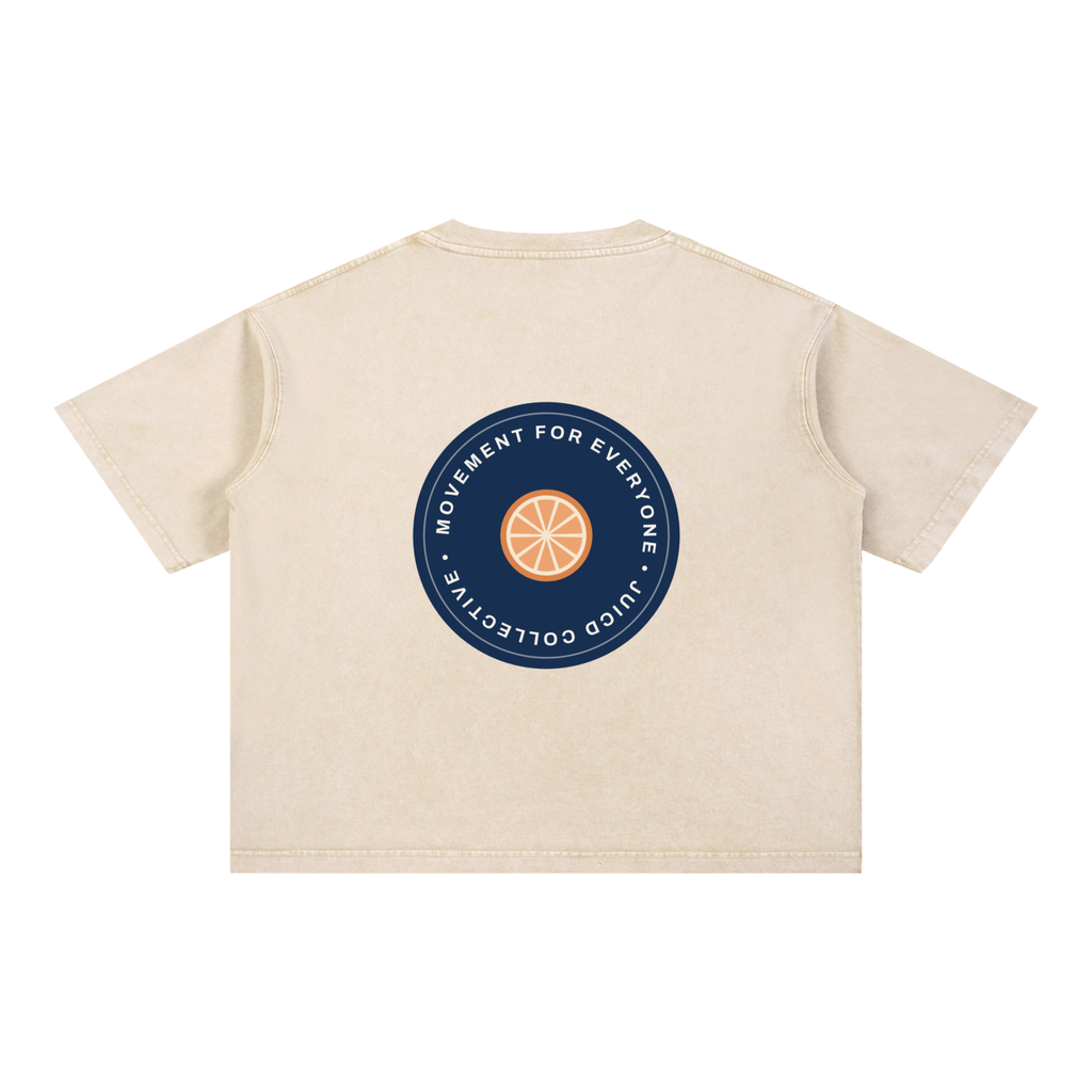 MINIMALIST JUICD LIGHT: Mineral Wash Boxy Cotton T-Shirt