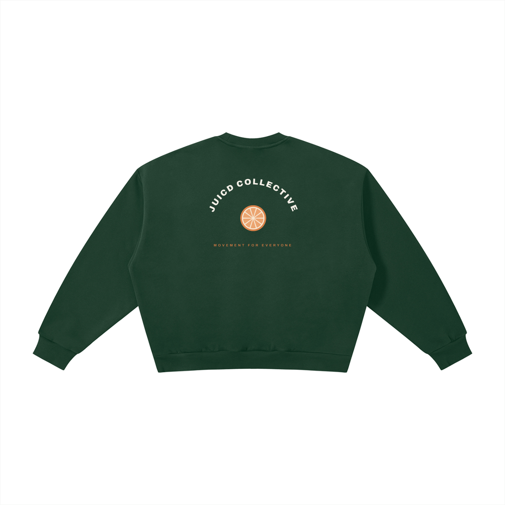 Where movement finds its main squeeze seal- Boxy Fleece Crewneck Sweatshirt