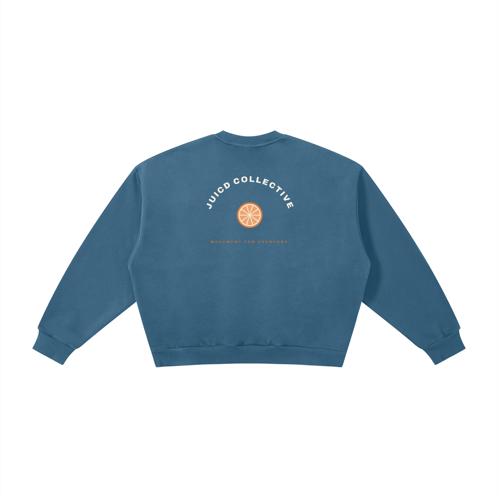 Where movement finds its main squeeze seal- Boxy Fleece Crewneck Sweatshirt