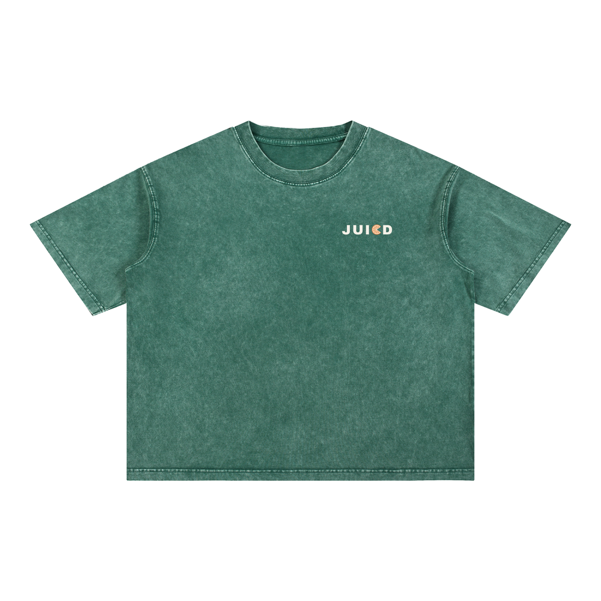 MINIMALIST JUICD DARK: Mineral Wash Boxy Cotton T-Shirt