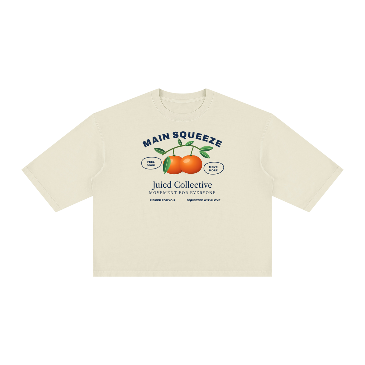 Main Squeeze Light: Unisex Vintage Wash Boxy T-Shirt