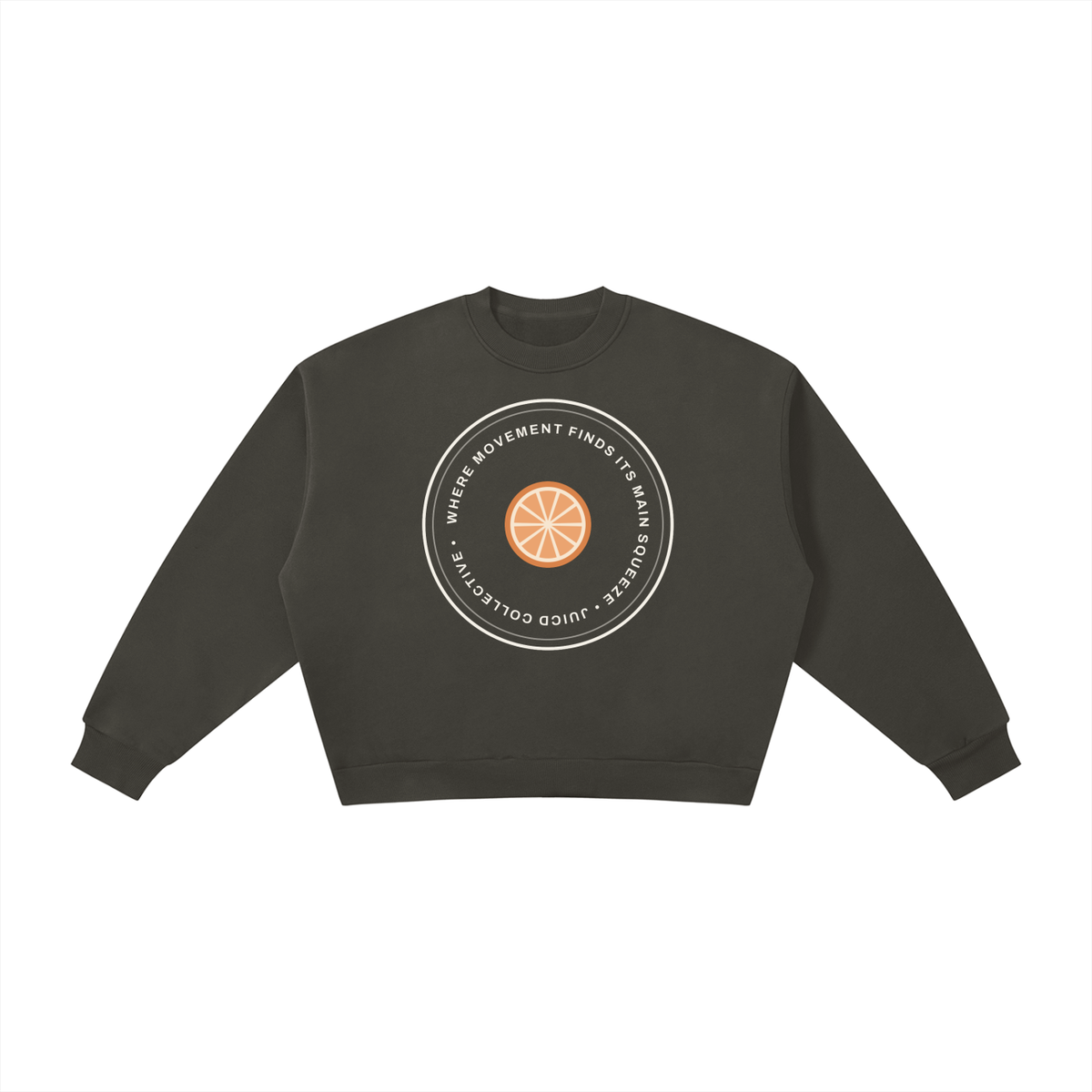 Where movement finds its main squeeze seal- Boxy Fleece Crewneck Sweatshirt