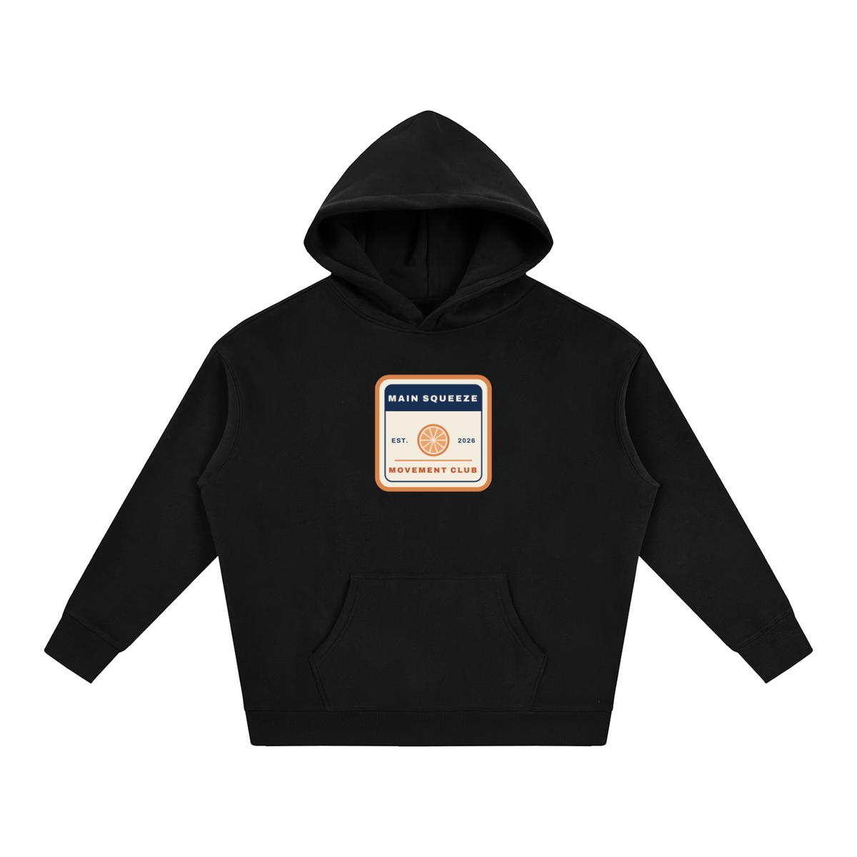 Main Squeeze Club Badge: Oversize Fleeced Hoodie