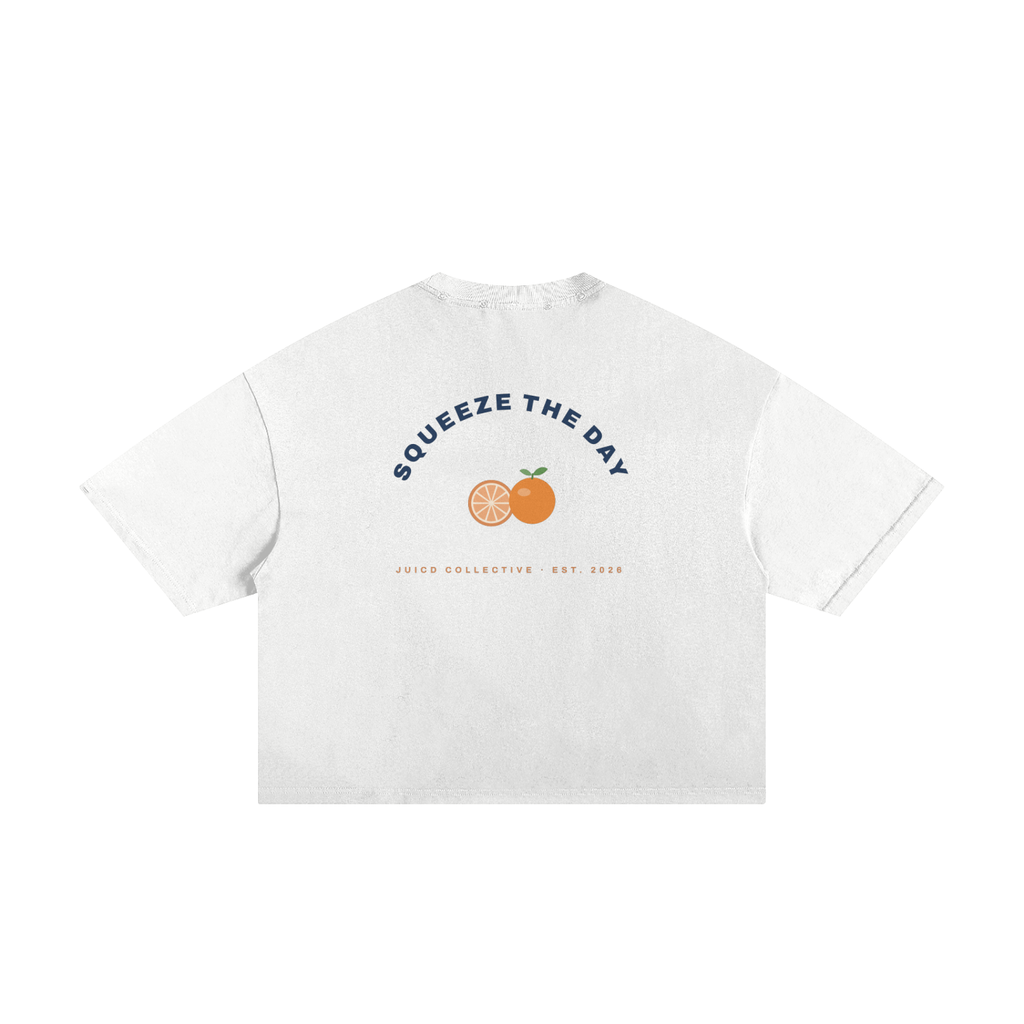Main Squeeze Badge: Frayed Boxy Tee