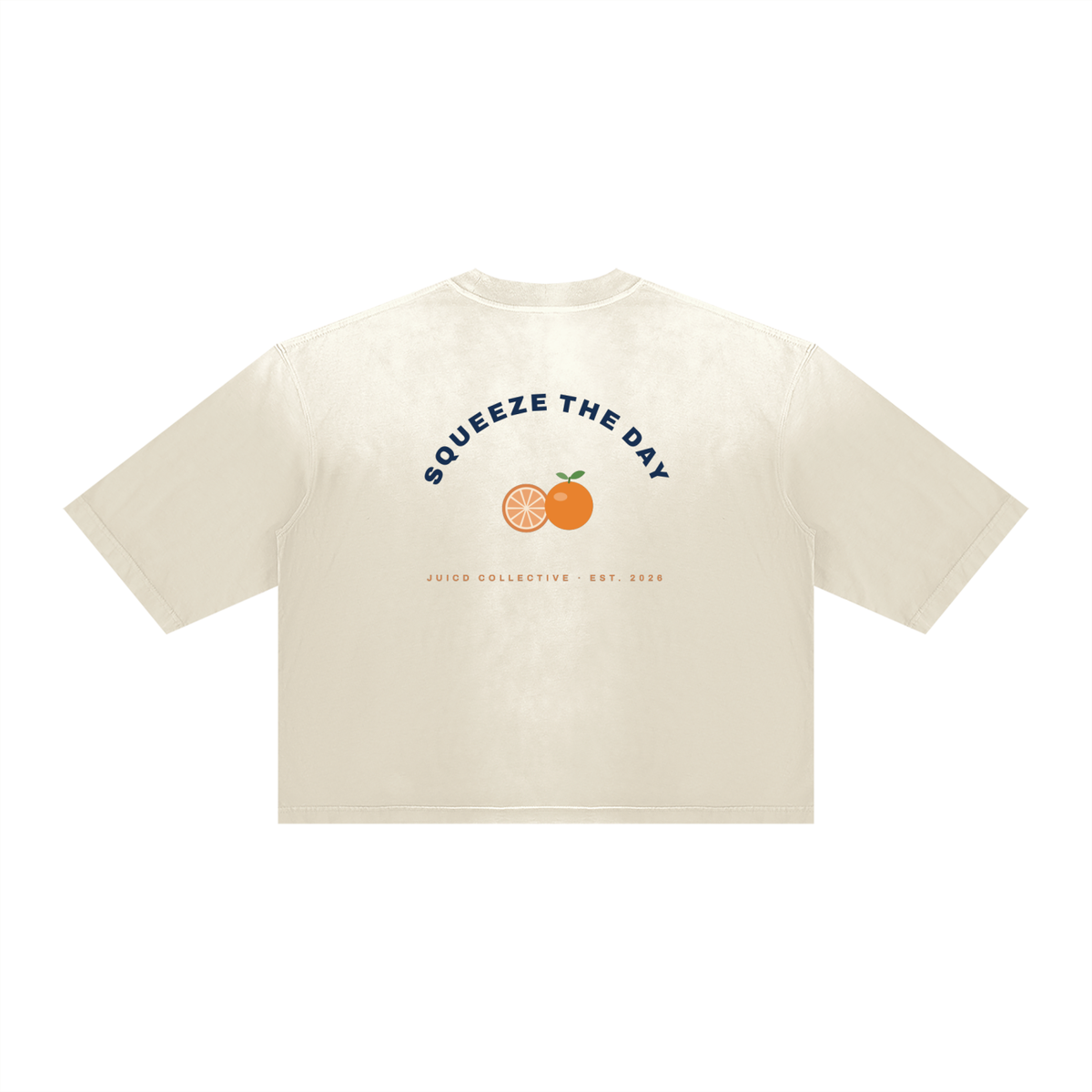 JUICD RUN CLUB LIGHT: Unisex Vintage Wash Sunfade Boxy T-Shirt