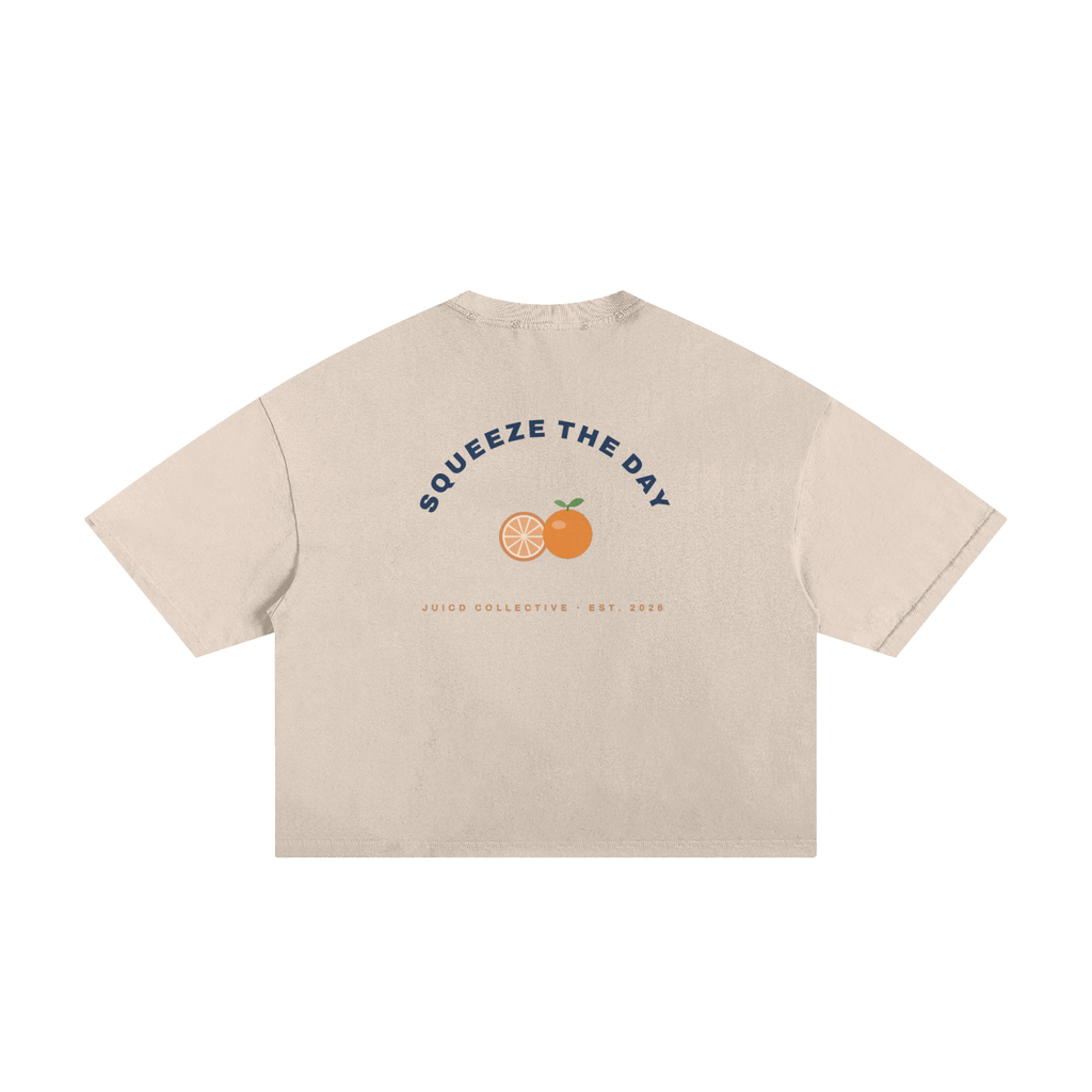 Main Squeeze Badge: Frayed Boxy Tee