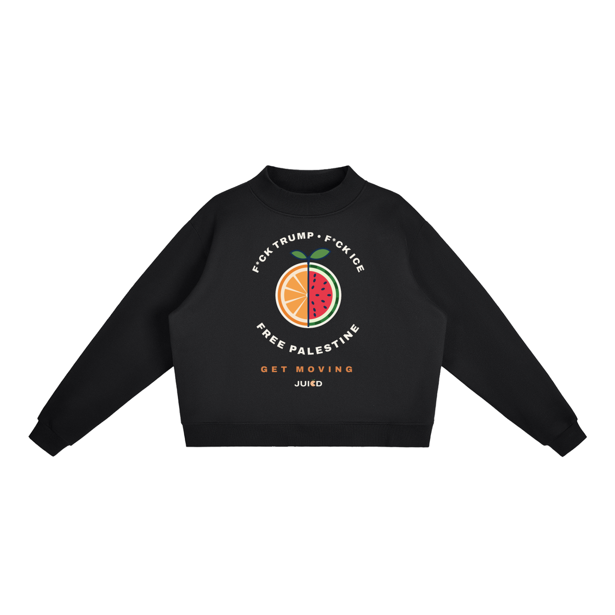 fucktrump,fuckice,freepalestine,sweater