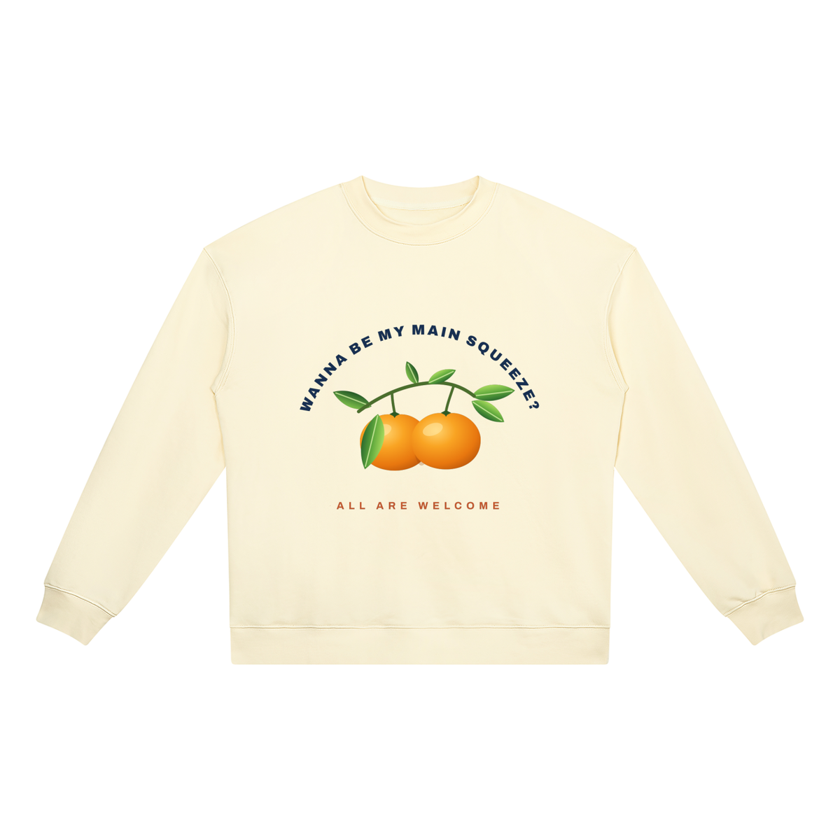 BE MY MAIN SQUEEZE LIGHT: Unisex Heavyweight Crewneck Sweatshirt