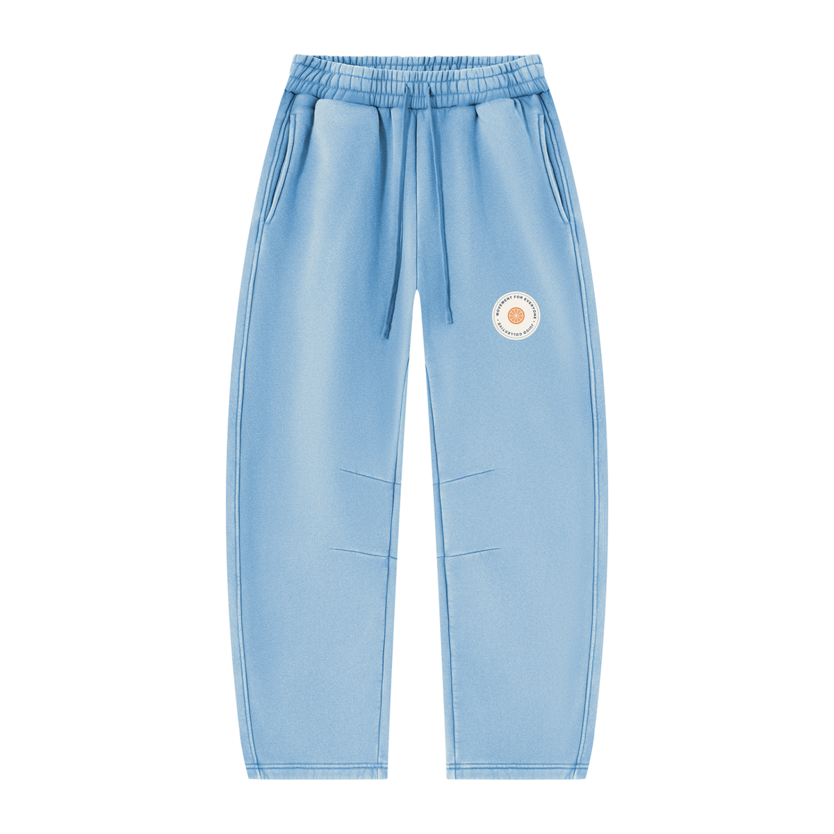 Unisex Vintage Wash Barrel Leg Fleece Sweatpants