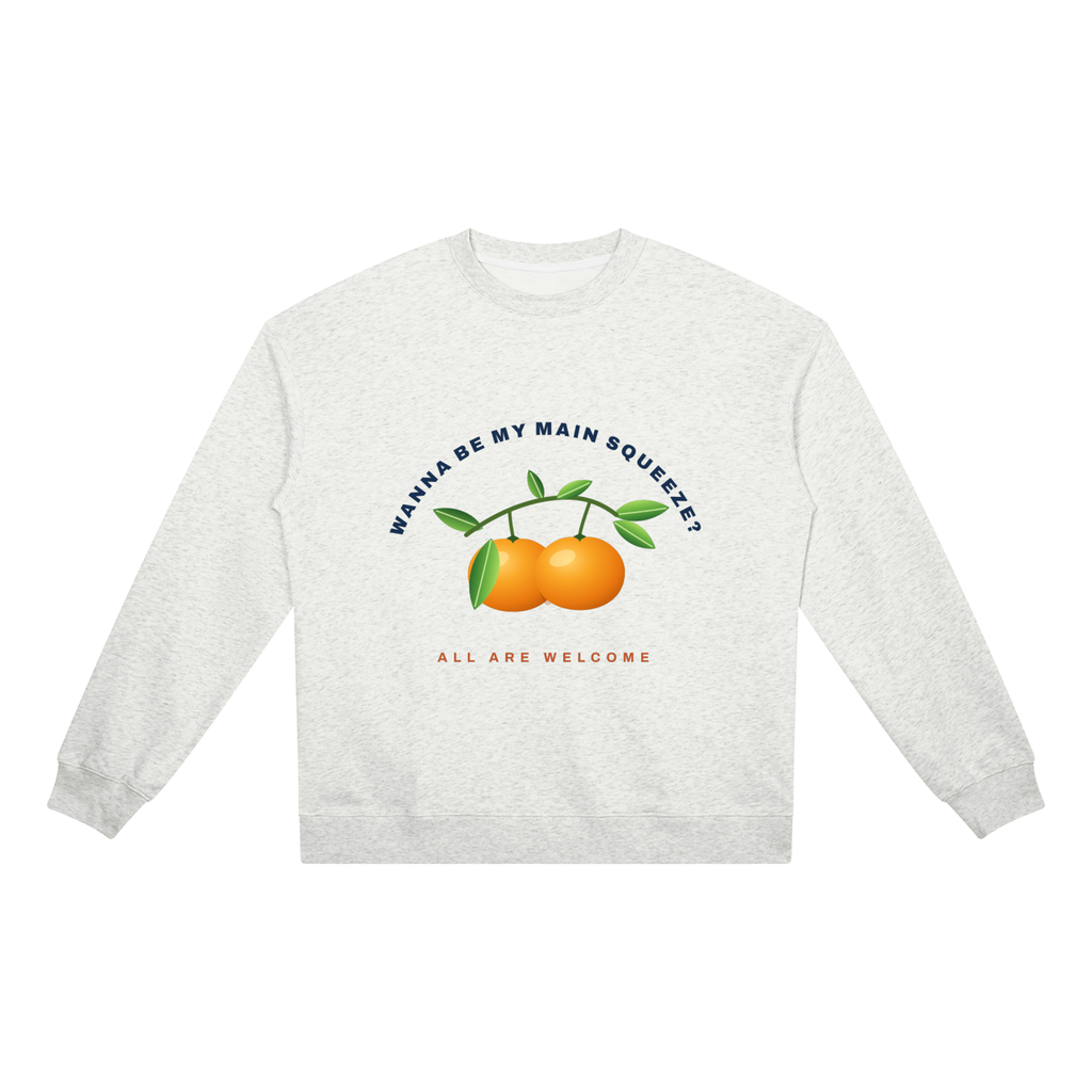 BE MY MAIN SQUEEZE LIGHT: Unisex Heavyweight Crewneck Sweatshirt