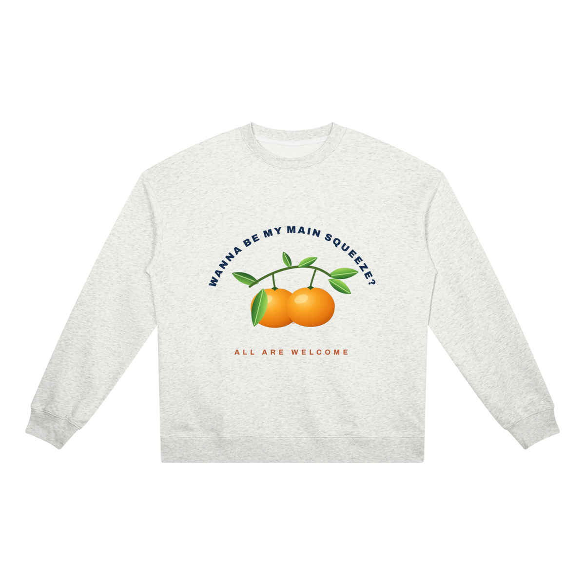 BE MY MAIN SQUEEZE LIGHT: Unisex Heavyweight Crewneck Sweatshirt