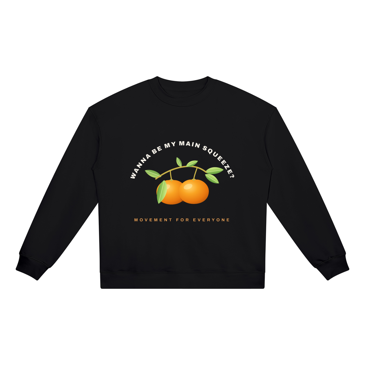 BE MY MAIN SQUEEZE DARK: Unisex Heavyweight Crewneck Sweatshirt