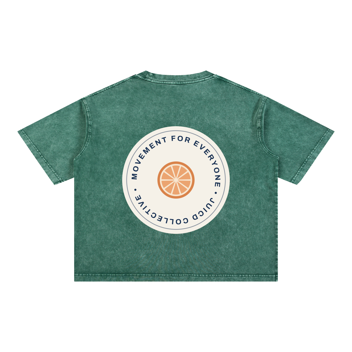 MINIMALIST JUICD DARK: Mineral Wash Boxy Cotton T-Shirt