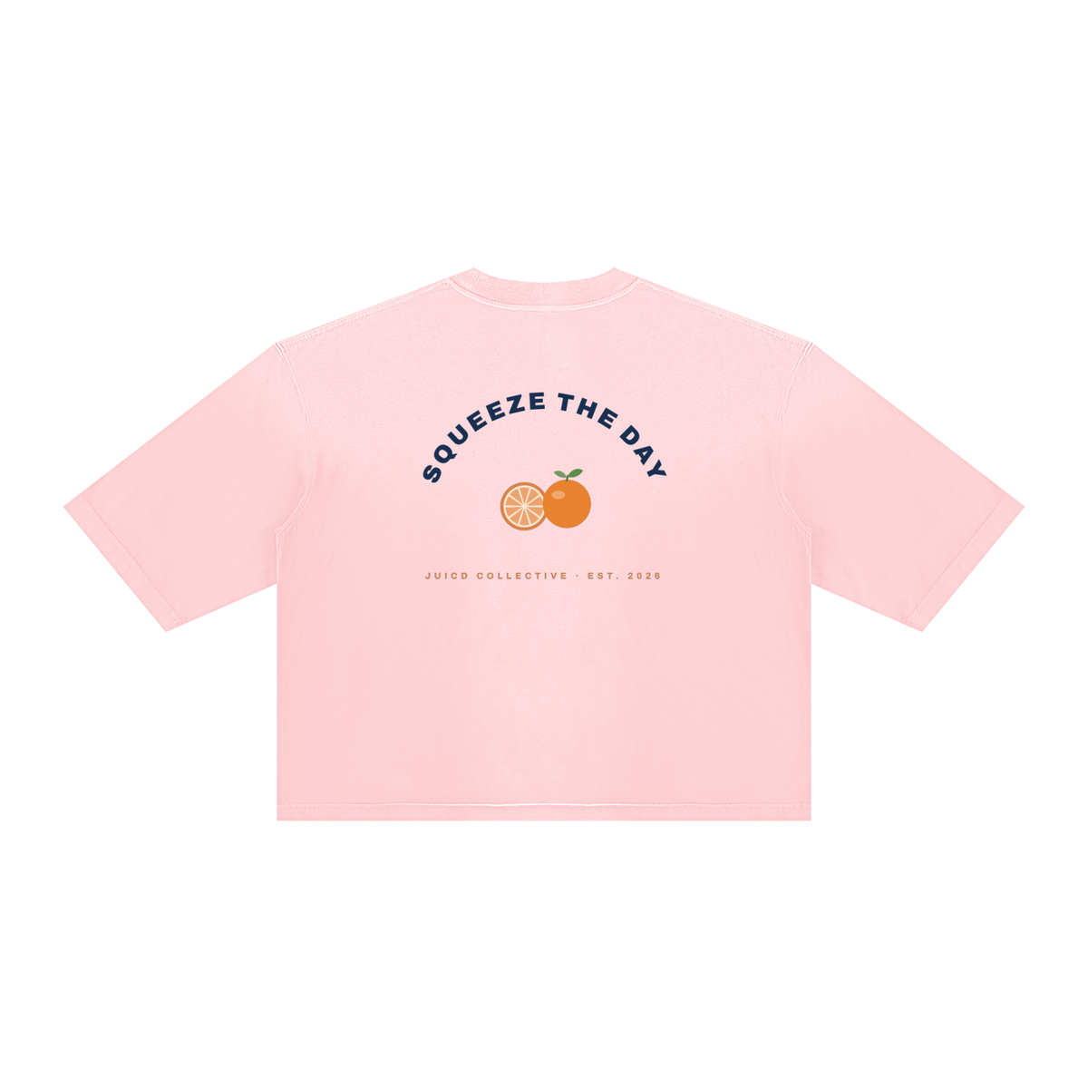 JUICD RUN CLUB LIGHT: Unisex Vintage Wash Sunfade Boxy T-Shirt